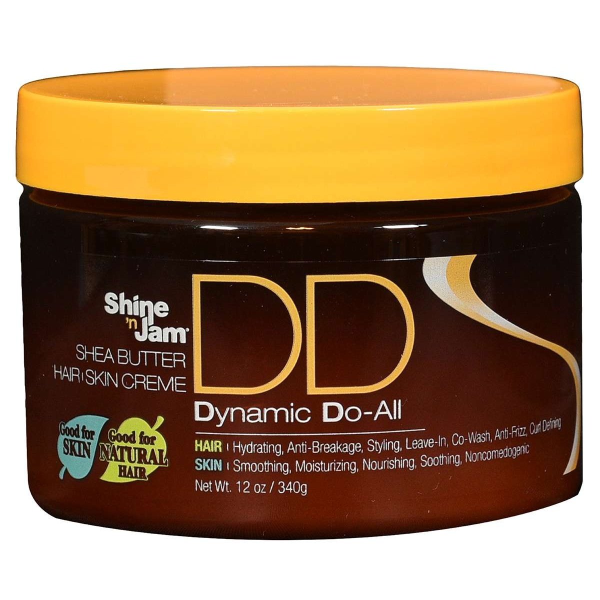Ampro Shine N Jam Shea Butter Hair Skin Cream Dynamic Do-All 12 Oz