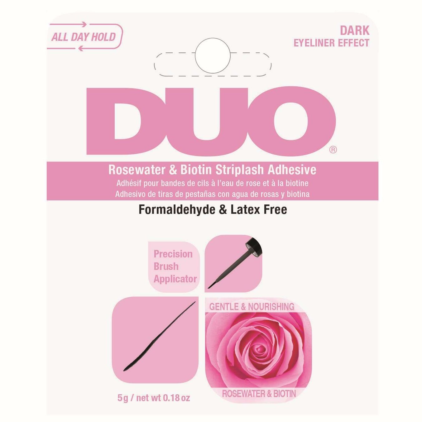 Ardell Lash Adhesives Duo Biotin Rosewater Clear