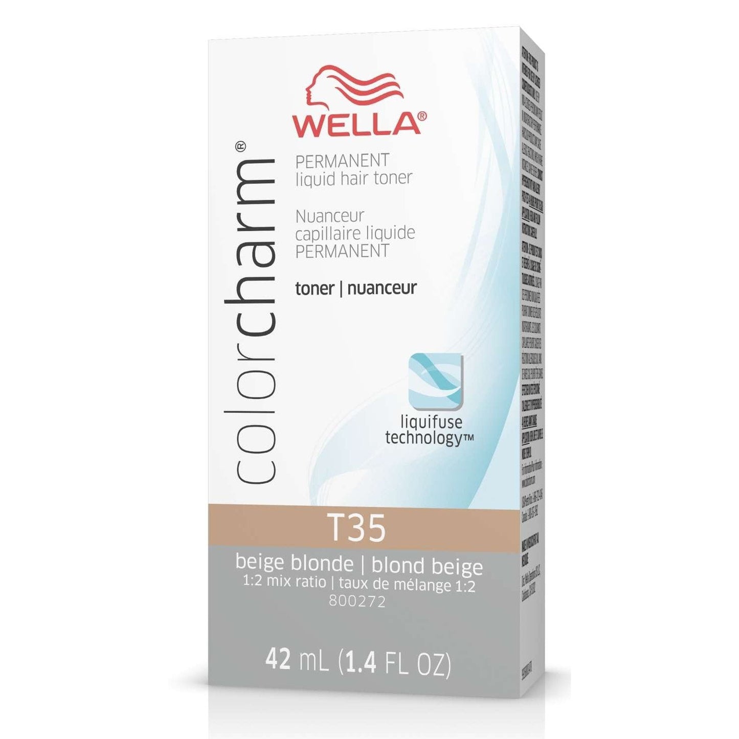 Wella Colorcharm Permanent Liquid Hair Toner T35 Beige Blonde 1.4 Fl Oz