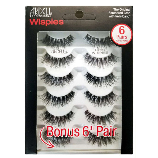 Ardell 6 Pack  Bonus - Demi Wispies