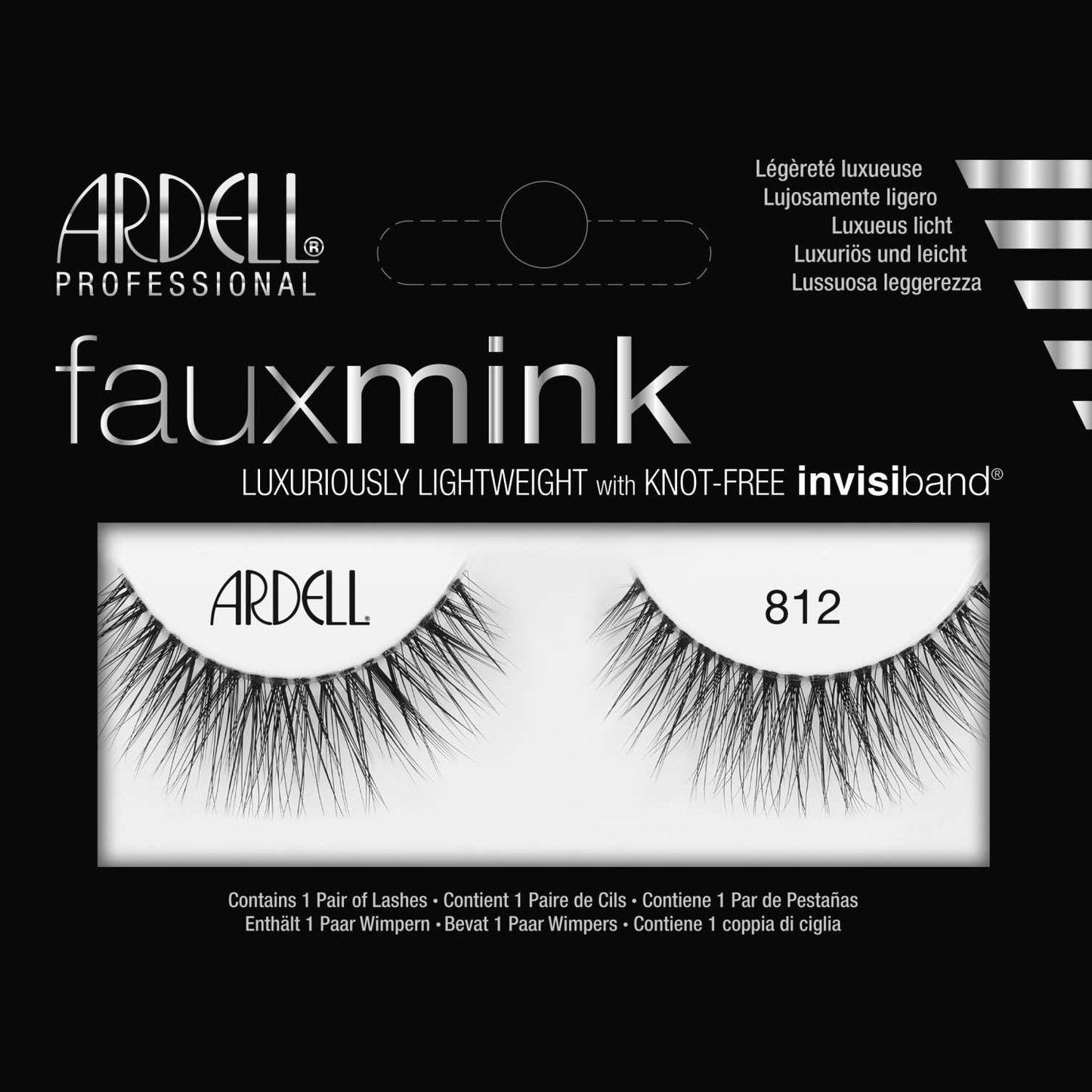 Ardell Faux Mink Luxuriously Lightweight With Invisiband 812