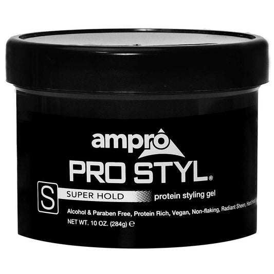 Ampro Styling Gel Protein Black-Super Hold