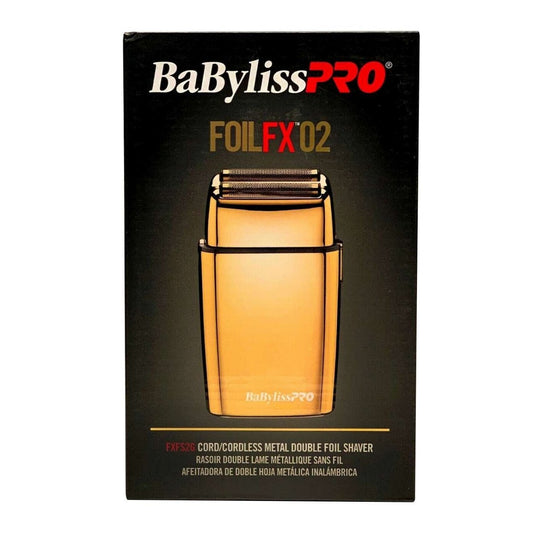 Babylisspro Foilfx02 Cordless Gold Metal Double Foil Shaver