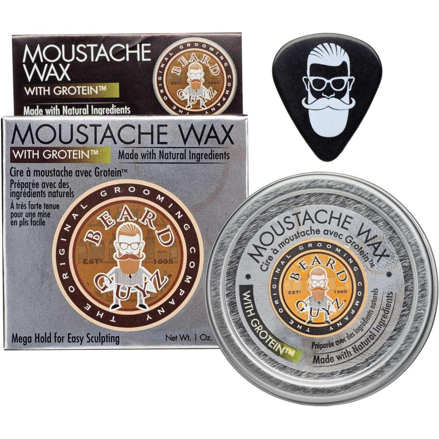 Beard Guyz Moustache Wax 3Pk